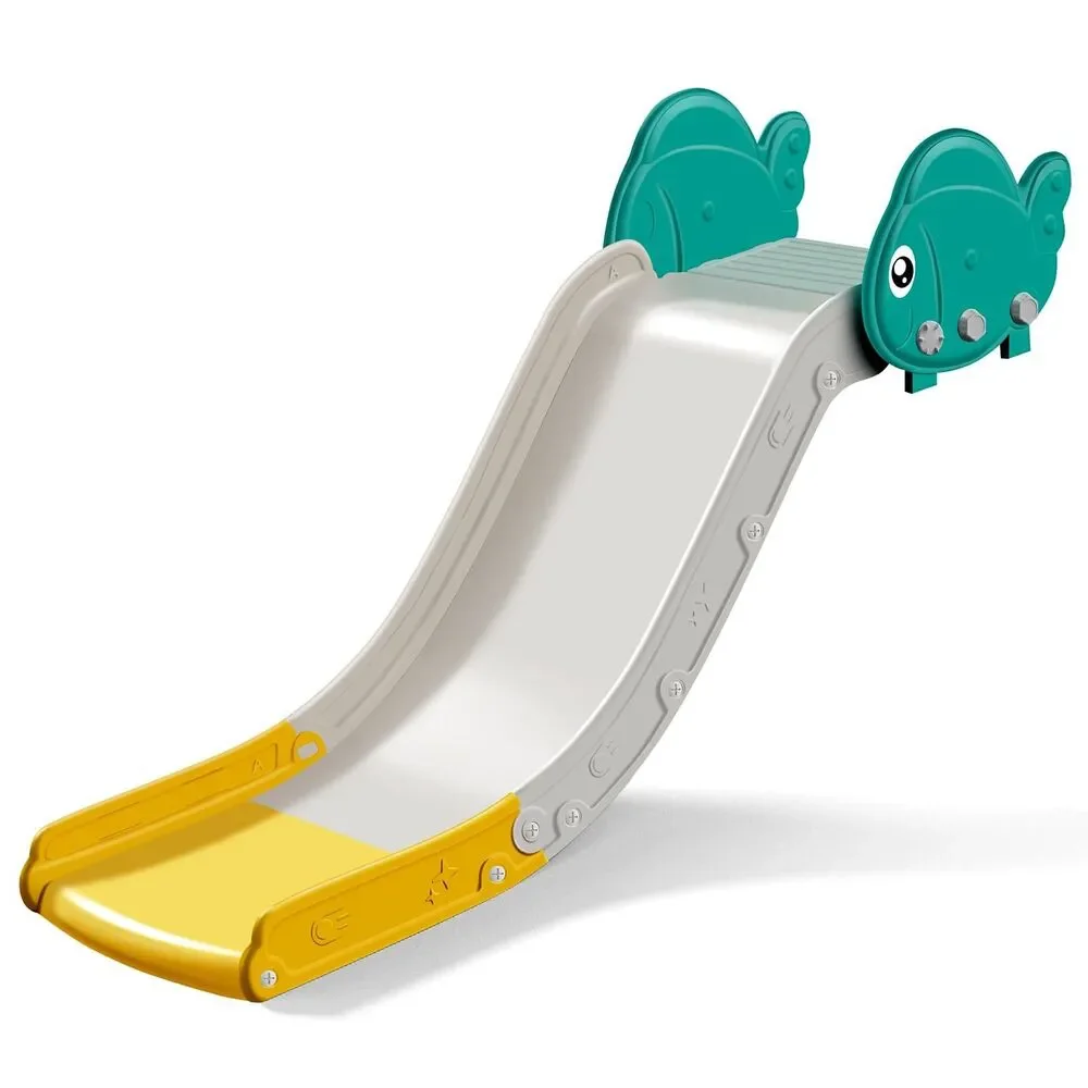 MOCUTEEN Toddler Couch Slide Indoor Kids Slide for Bed Stairs Fish Design